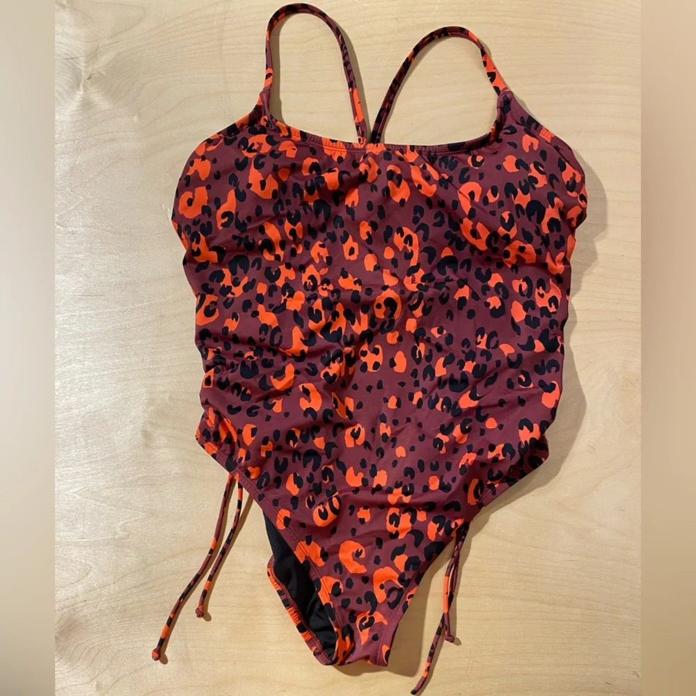Beach Betty Leopard Print Swimsuit XL (OO)